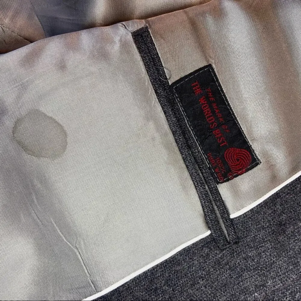 Vintage Charcoal Alexander Shields Park Ave, NY Suit  44R